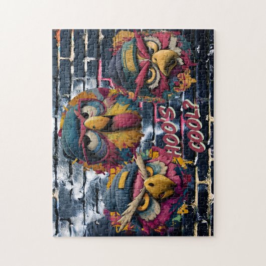 HOO'S COOL? - Urban Owls Graffiti Art Puzzle (Vertikal)