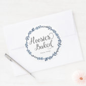 Hoosier Baked Label Custom Runder Aufkleber (Umschlag)