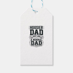 Hoosier Dad Vintage Gravur Zitat Shirt Design_1 Geschenkanhänger