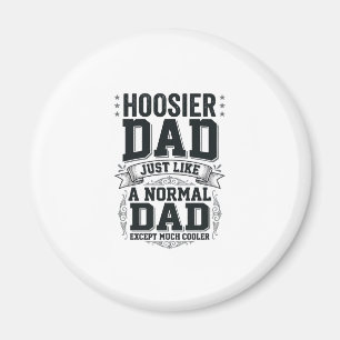 Hoosier Dad Vintage Gravur Zitat T-Shirt Design_1 Magnet