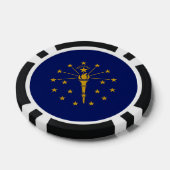 Hoosier Flag, Flag of Indiana Pokerchips (Einzeln)