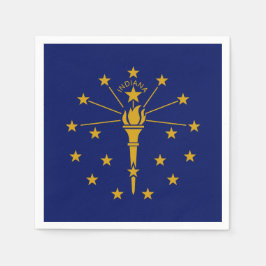 Hoosier Flag, Flag of Indiana Serviette