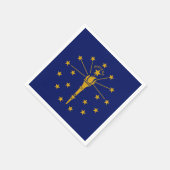 Hoosier Flag, Flag of Indiana Serviette (Ecke)