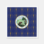 Hoosier Flag & Seal, Flag of Indiana Serviette (Vorderseite)