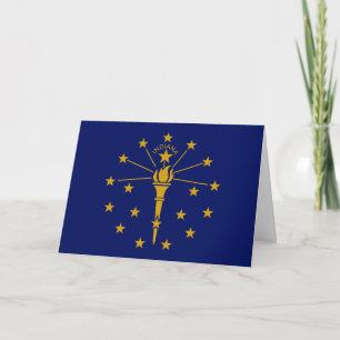 Hoosier-Flagge, Flagge von Indiana Karte