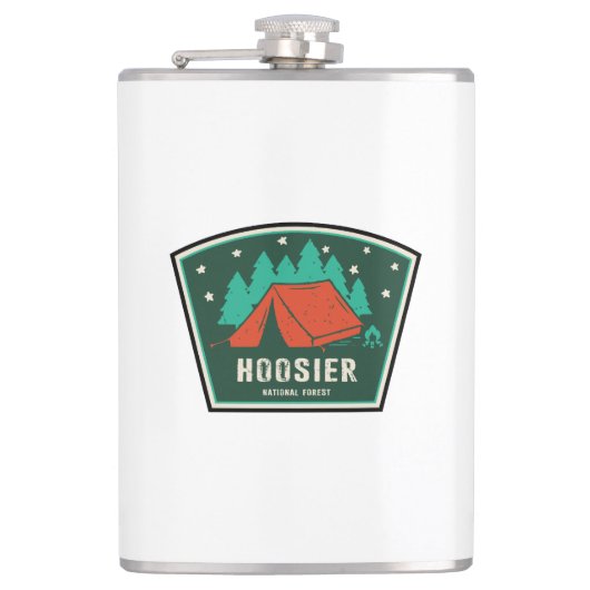 Hoosier National Forest Camping Flachmann (Vorderseite)