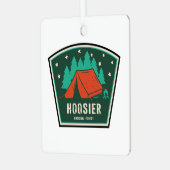 Hoosier National Forest Camping Ornament Aus Metall (Vorderseite links)