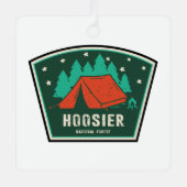 Hoosier National Forest Camping Ornament Aus Metall (Vorderseite)