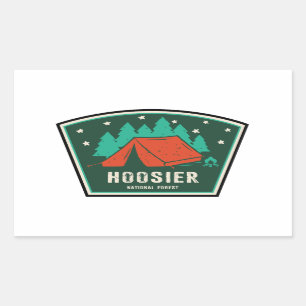 Hoosier National Forest Camping Rechteckiger Aufkleber