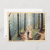 Hoosier National Forest Indiana Vintage Reise Postkarte (Vorne/Hinten)