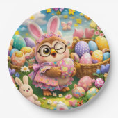 hoot at easer party plate pappteller (Vorderseite)