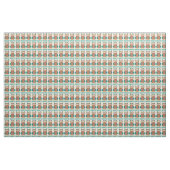 Hoot! Blaubraune Vogelscheuche-Vogelgezwitscher Stoff (Yard (91,4 cm))