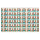 Hoot! Blaubraune Vogelscheuche-Vogelgezwitscher Stoff (Fat Quarter (45,7 x 55,9 cm))