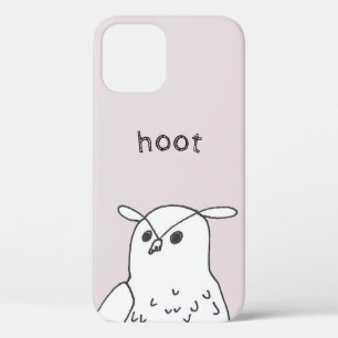 Hoot Line Art Pink Owl Case-Mate iPhone Hülle