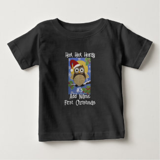 Hoot Owl 1. Weihnachten Baby T-shirt