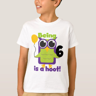 Hoot Owl 6. Geburtstag T - Shirt und Geschenke
