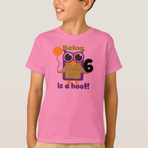 Hoot Owl 6. Geburtstag T - Shirt und Geschenke