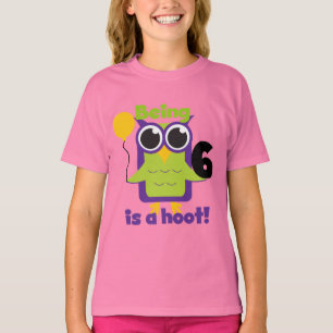 Hoot Owl 6. Geburtstag T - Shirt und Geschenke