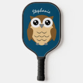 Hoot Owl Design Pickleball Paddle (Rückseite)