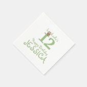 Hoot Owl Happy Birthday Serviette (Ecke)