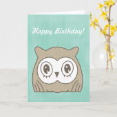 Hoot OWL Karte (Gelbe Blume)