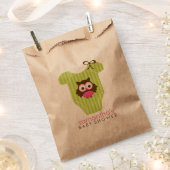 Hoot Owl Outfit Girl Babydusche Geschenktütchen (Ausgeschnitten)