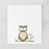 Hoot Owl Platzkarte (Außenseite Aufgefaltet)