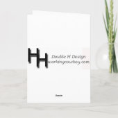 Hoot Owl, Valentine's Card Feiertagskarte (Rückseite)