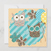 Hoot Owls Einladung zum Geburtstag (Vorderseite)