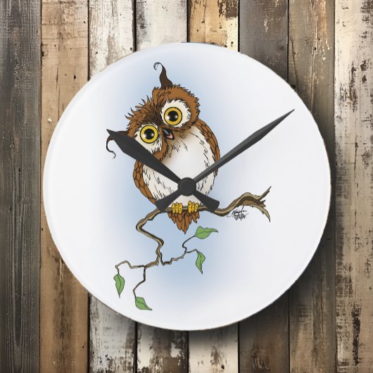 Hoot the Owl Runde Wanduhr