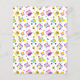 Hoot Woodland Owl Muster Scrapbooking Papier