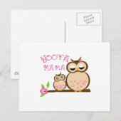 Hoota Mama Postkarte (Vorne/Hinten)