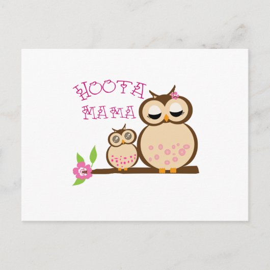 Hoota Mama Postkarte (Vorderseite)