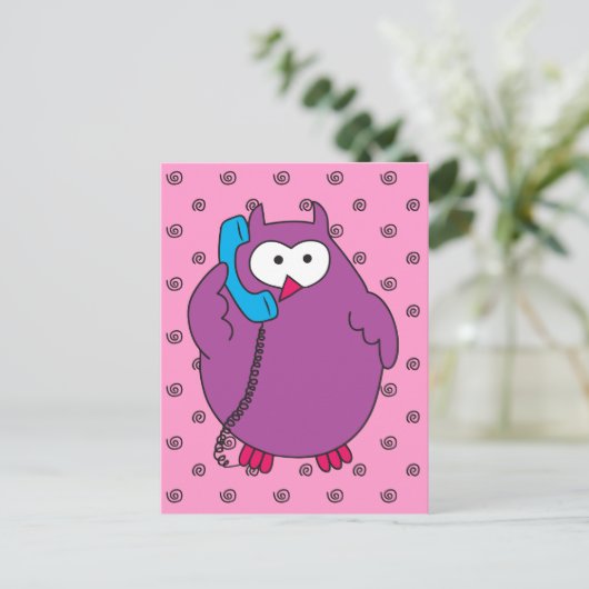 Hootie Call Postkarte (Stehend Vorderseite)