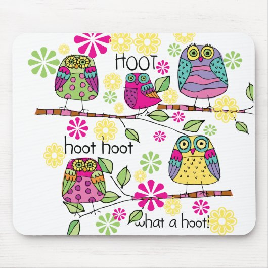 Hootie Eule Mousepad (Vorne)