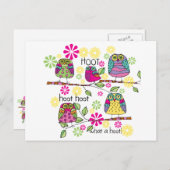 Hootie Owls Postkarte (Vorne/Hinten)