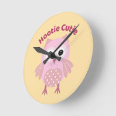 Hootie Süße Rosa Eule Wanduhr (Winkel)