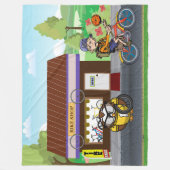 Hootin' Cycles Fleecedecke (Vorderseite)