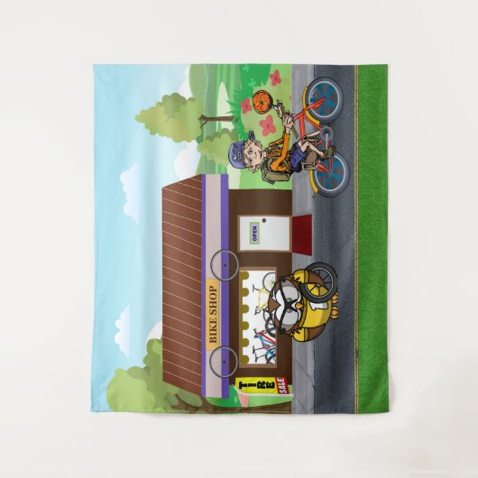 Hootin' Cycles Wandteppich (Vorderseite)