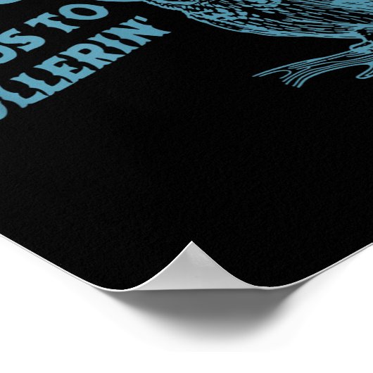 Hootin' führt zu Hollerers lustiger Eule Poster (Ecke)