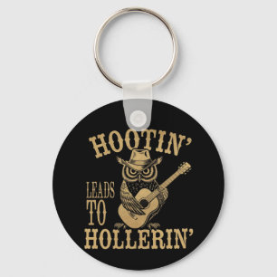 Hootin’ Leads to Hollerin" - Ein spielerisches Cow Schlüsselanhänger