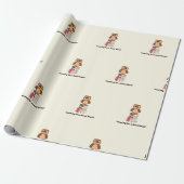 "Hooting for a Good Read!" Buchliebhaber Geschenkpapier (Ungerollt)