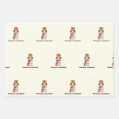 "Hooting for a Good Read!" Buchliebhaber Geschenkpapier Set (Vorderseite 2)