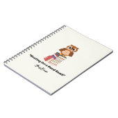 "Hooting for a Good Read!" Buchliebhaber Notizblock (Linke Seite)