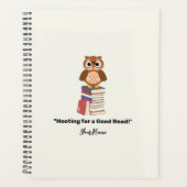 "Hooting for a Good Read!" Buchliebhaber Planer (Vorderseite)