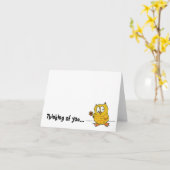 hootio, denkend an Sie Karte (Gelbe Blume)