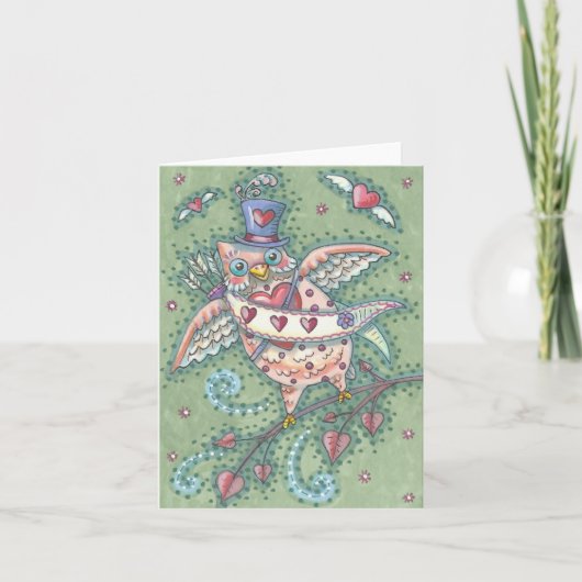 HOOTS N' HEARTS OWT NOTE CARD Blank Karte (Vorderseite)