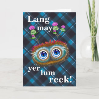 Hoots Toots Haggis! Lang May Yer Lum Reek! Dankeskarte