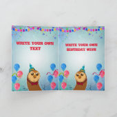 Hooty Birthday Card Einladen der Owl House Card Karte (Innenseite)