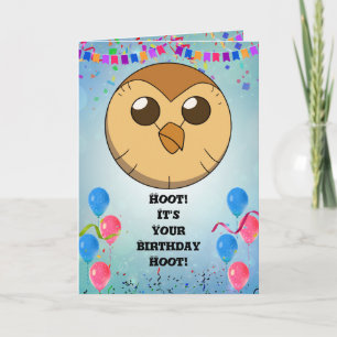 Hooty Birthday Card Einladen der Owl House Card Karte